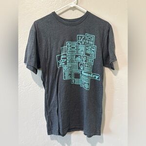American Apparel Dark Gray Graphic Tee